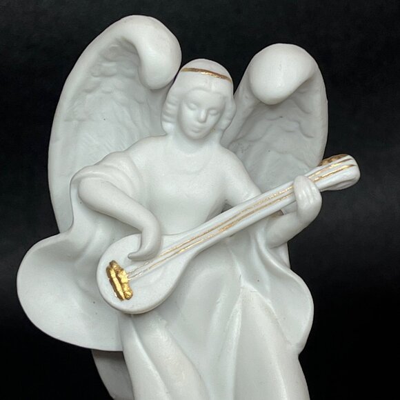 Enesco Tendernest White Porcelain Angel Bell Made in Korea - Picture 3 of 10